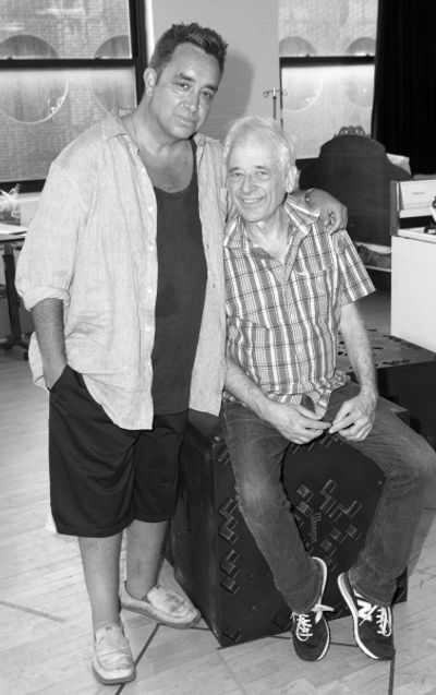 Playwright Stephen Adly Guirgis and Director Austin Pendleton Photo