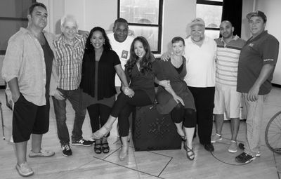 Playwright Stephen Adly Guirgis, Director Austin Pendleton, Liza Colon-Zayas, Ray Ant Photo