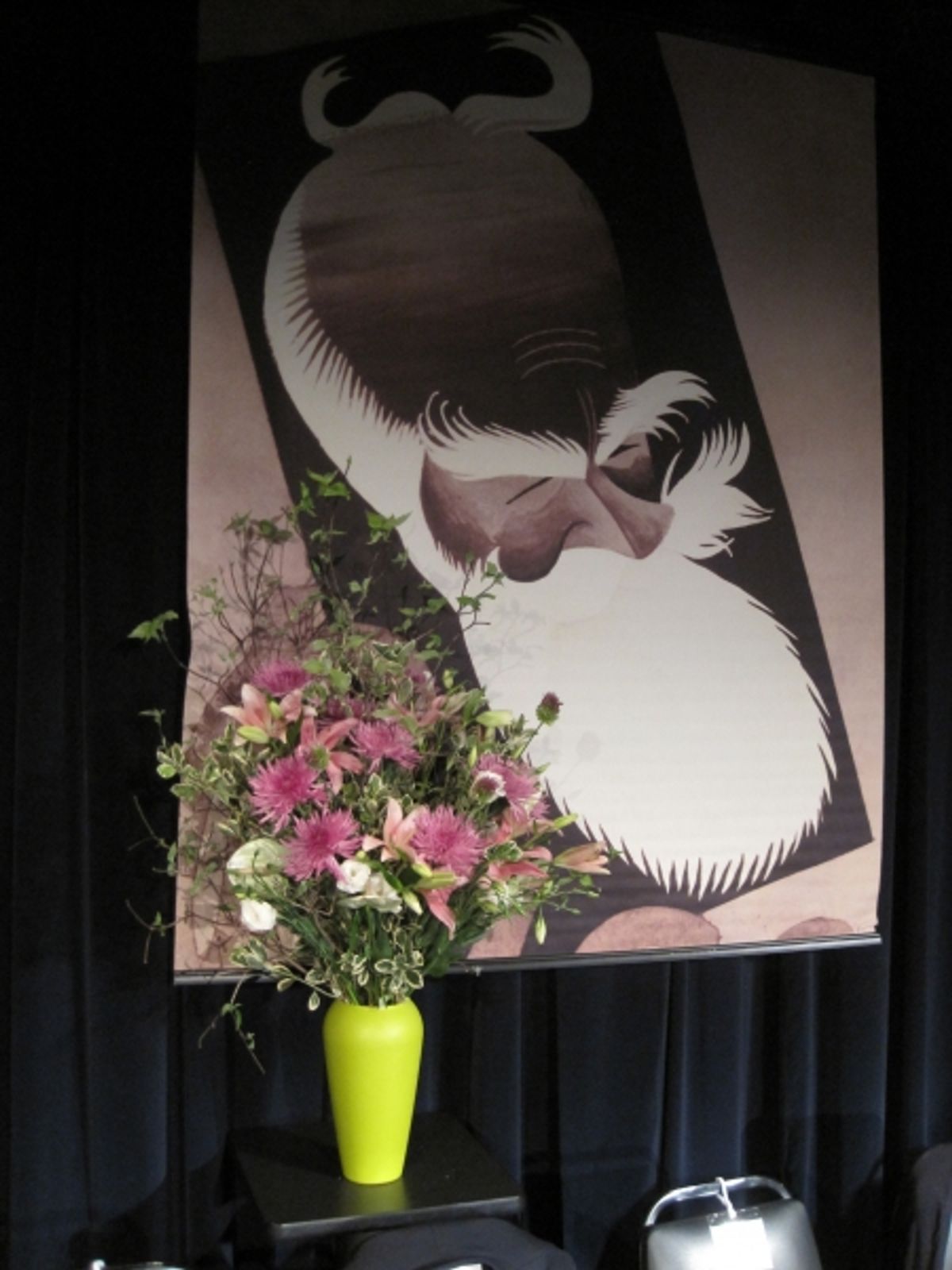 Al Hirschfeld Foundation Banner of George Bernard Shaw at 