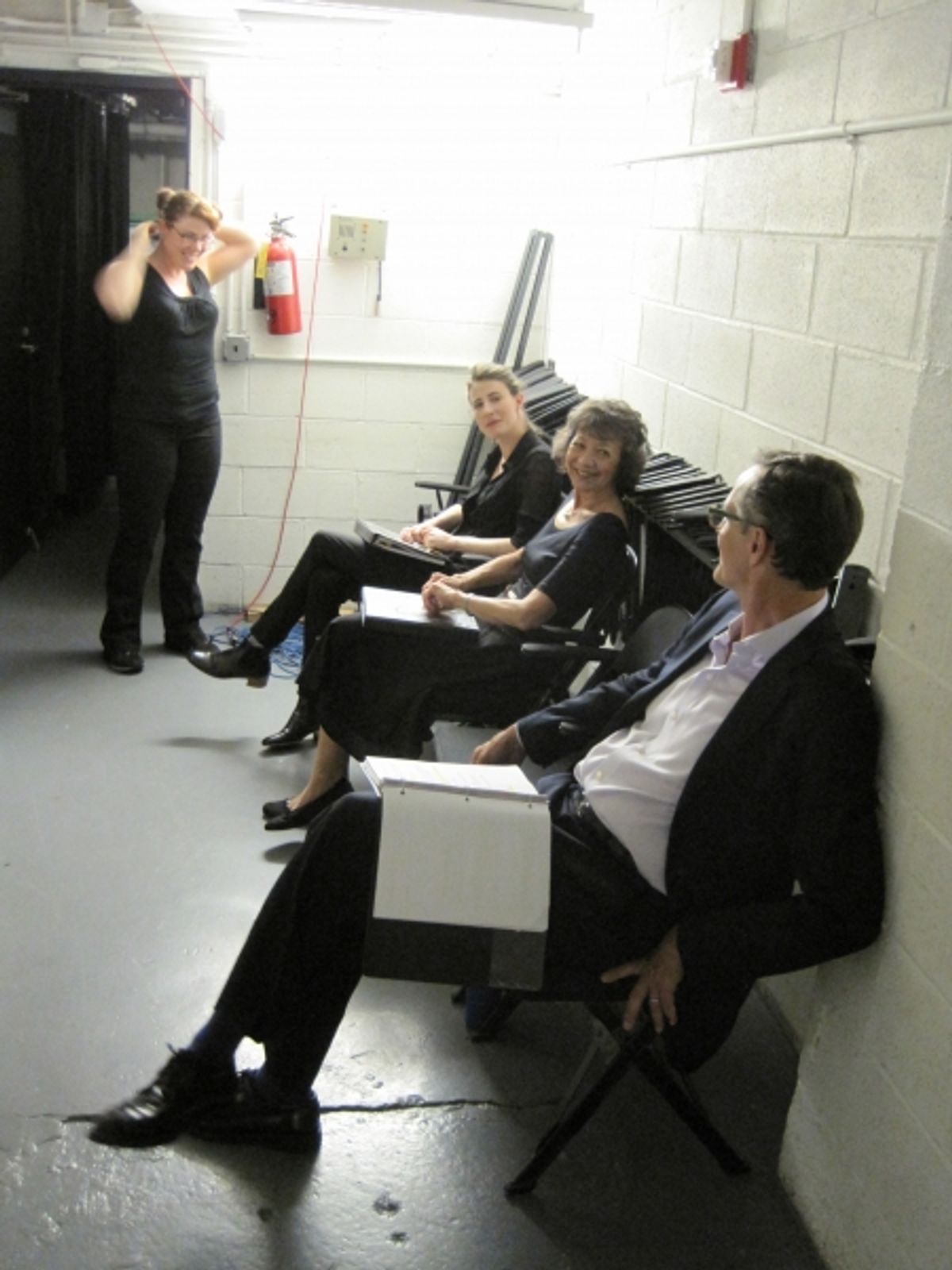 Bonnie HIlton, Xanthe Elbrick, Maggie Buchwald and Howard McGillin at 