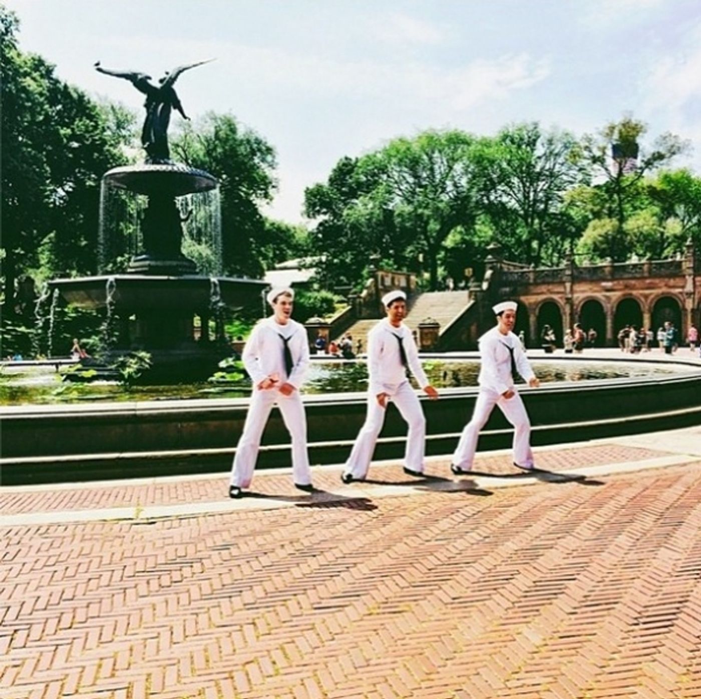 Photo Flash: ON THE TOWN Stars Tony Yazbeck, Jay Armstrong Johnson, Clyde Alves Go Overboard in NYC  Image