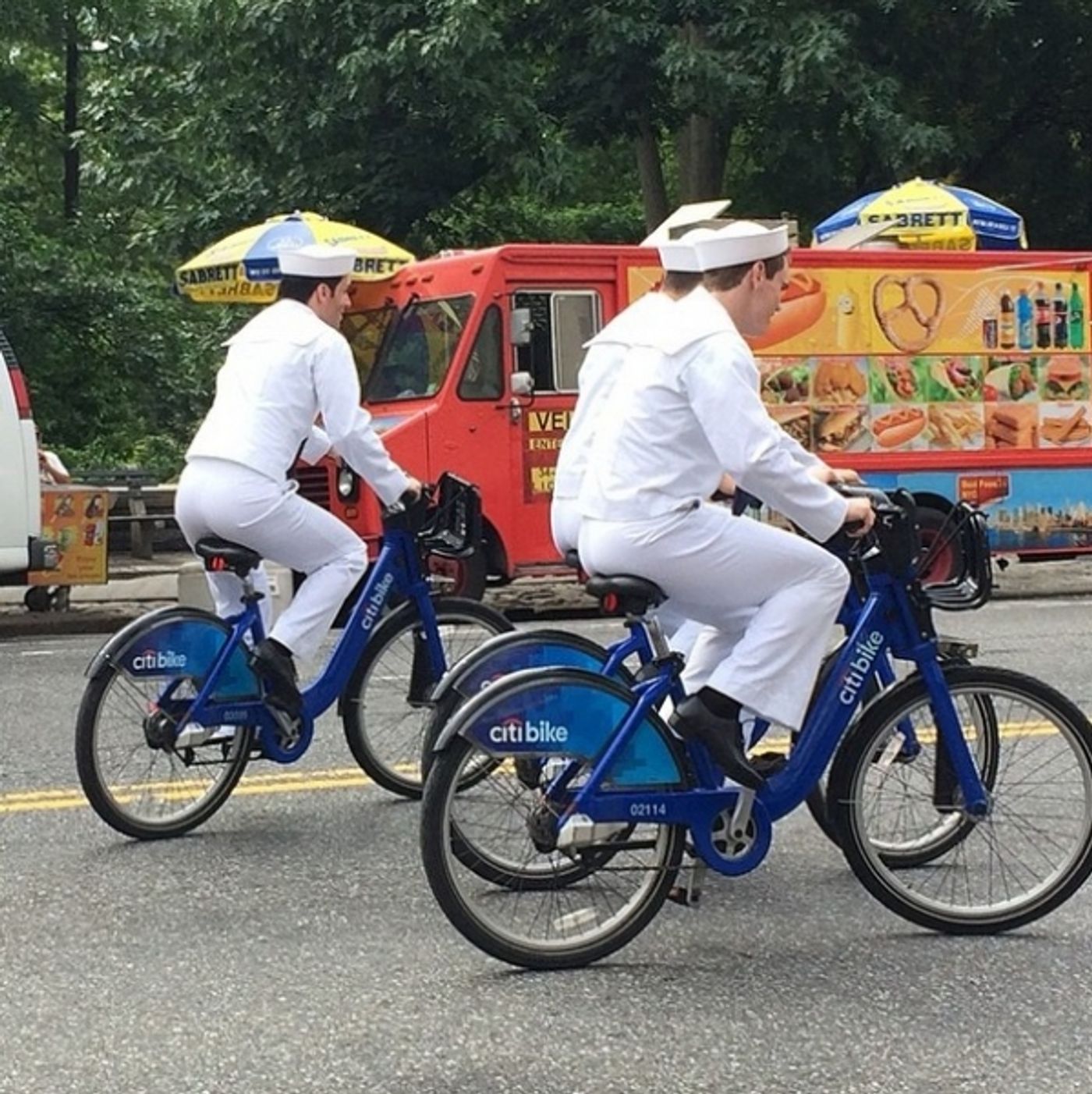 Photo Flash: ON THE TOWN Stars Tony Yazbeck, Jay Armstrong Johnson, Clyde Alves Go Overboard in NYC  Image