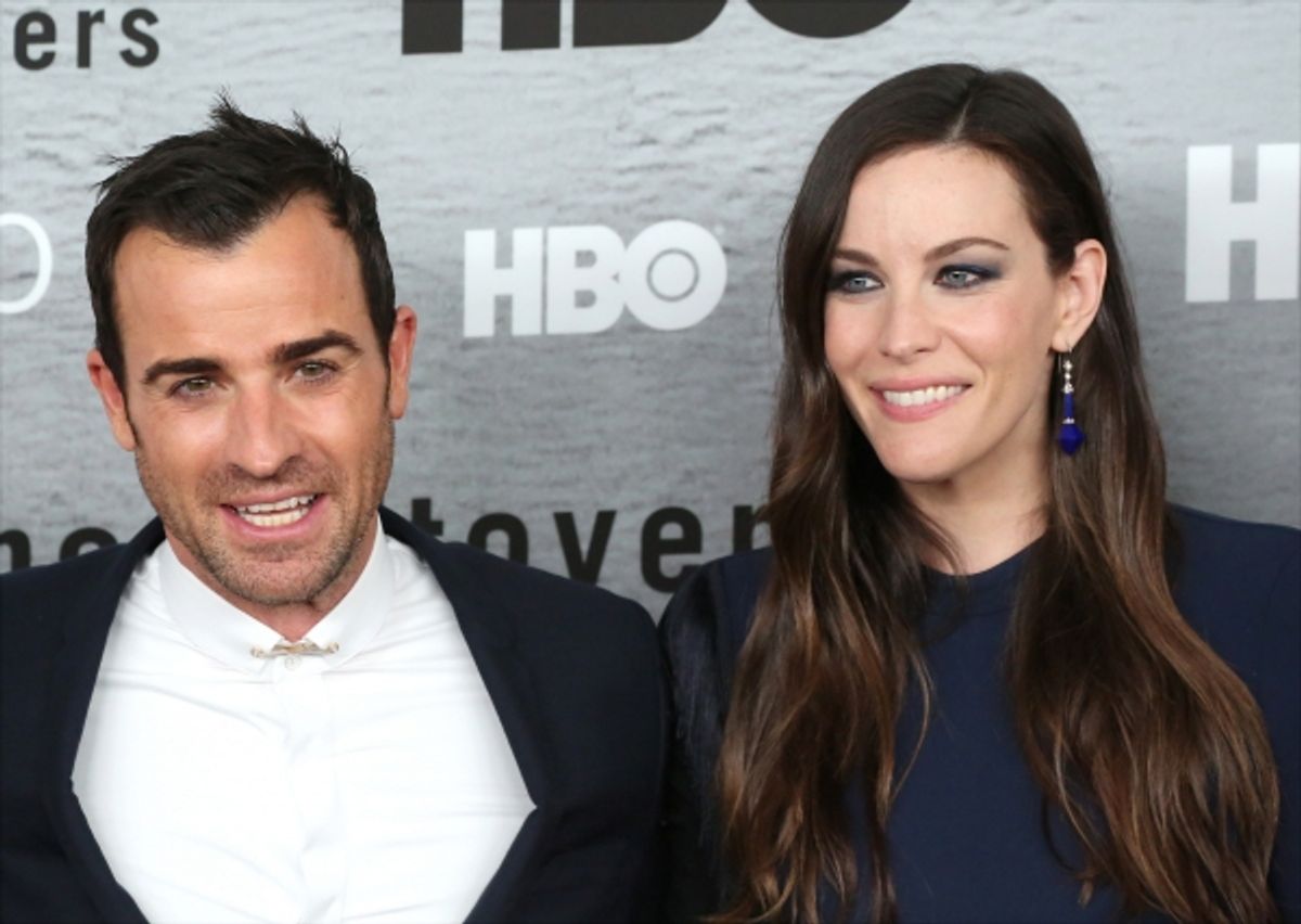 Justin Theroux and Liv Tyler at 