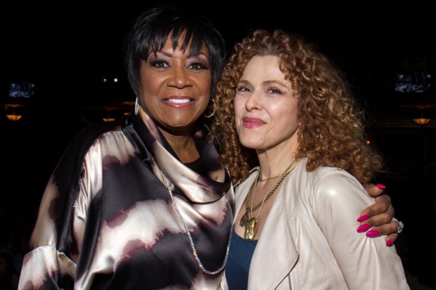 Photo Coverage: Bernadette Peters Visits Patti LaBelle at AFTER MIDNIGHT!  Image