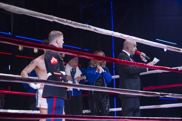 Corporal Kyle Carpenter and the cast of "Rocky" Photo