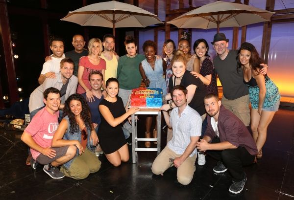 Curtis Holbrook, James Snyder, Jerry Dixon, Jenn Colella, Jason Tam, Idina Menzel and Photo