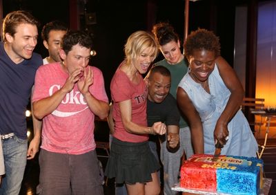 James Snyder, Marc delaCruz, Miguel Cervantes, Jerry Dixon, Jenn Colella, Idina Menze Photo