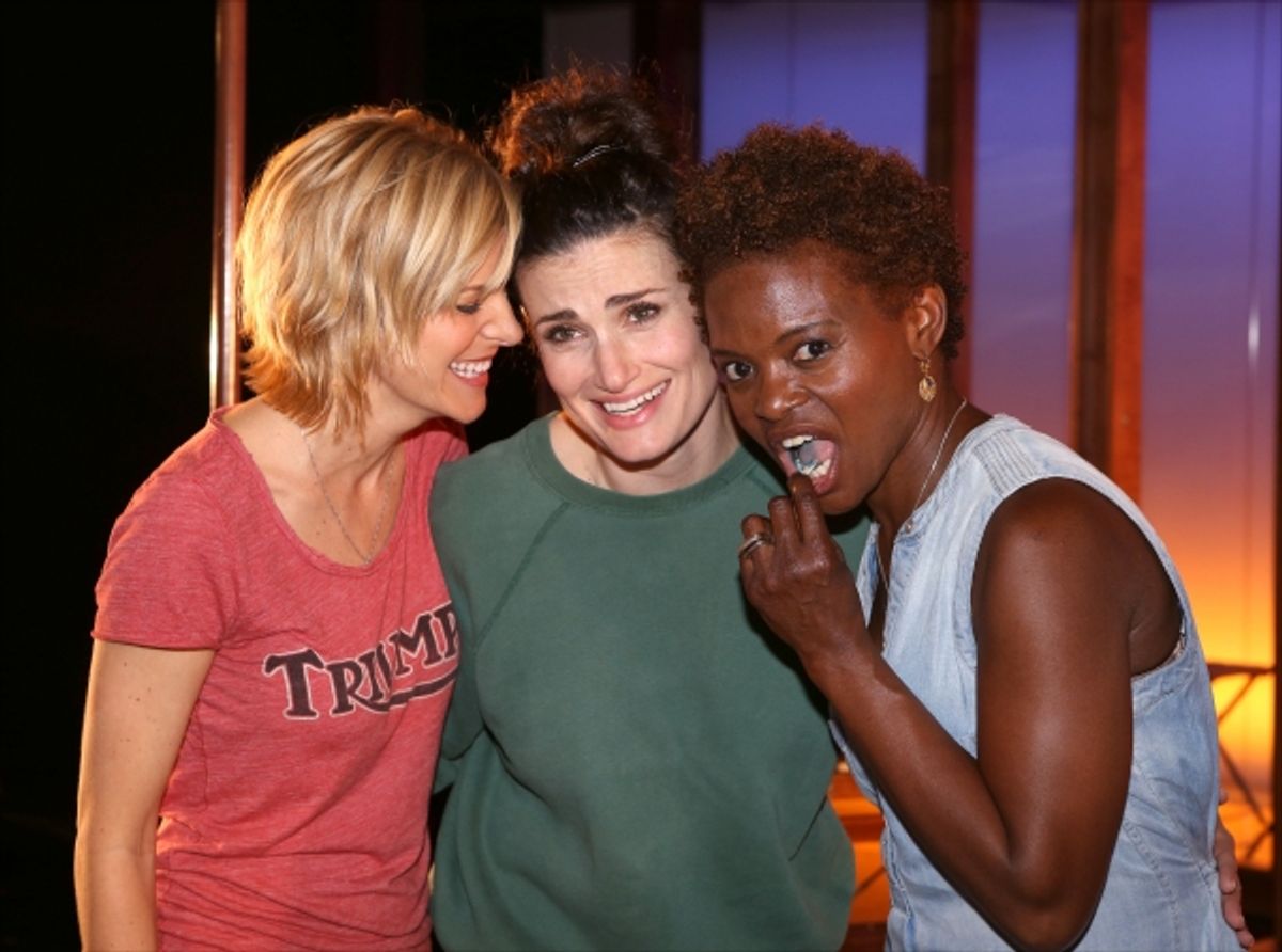 Jenn Colella, Idina Menzel and LaChanze  at 
