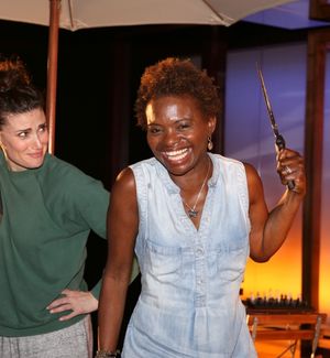 Idina Menzel and LaChanze @ BroadwayWorld Idina Menzel and LaChanze Photo
