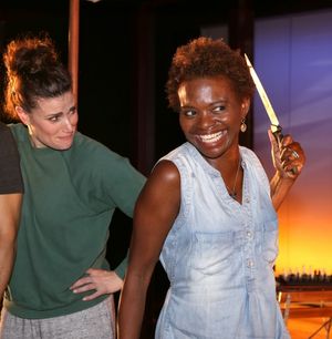 Idina Menzel and LaChanze @ BroadwayWorld Idina Menzel and LaChanze Photo