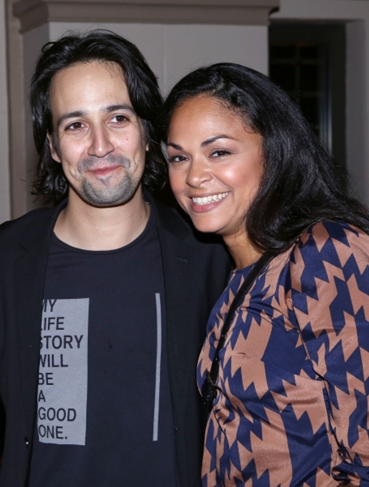 Lin-Manuel Miranda, Oliver Butler and Karen Olivo  at 