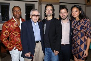 Leslie Odom Jr., Allan Larson, Lin-Manuel Miranda, Oliver Butler and Karen Olivo @ BroadwayWorld Leslie Odom Jr., Allan Larson, Lin-Manuel Miranda, Oliver Butler and Karen Olivo Photo