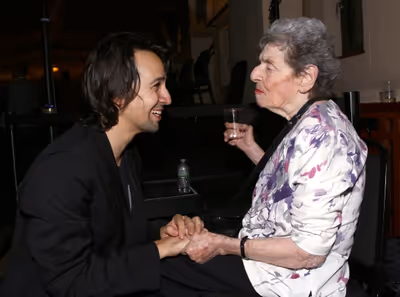 Nanette Larson and Lin-Manuel Miranda  Photo