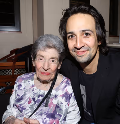 Nanette Larson and Lin-Manuel Miranda  Photo