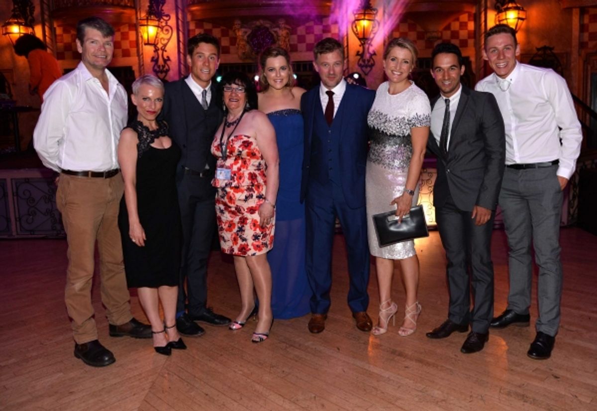 Alice Barry with the Cast of the MAMMA MIA! International Tour at 