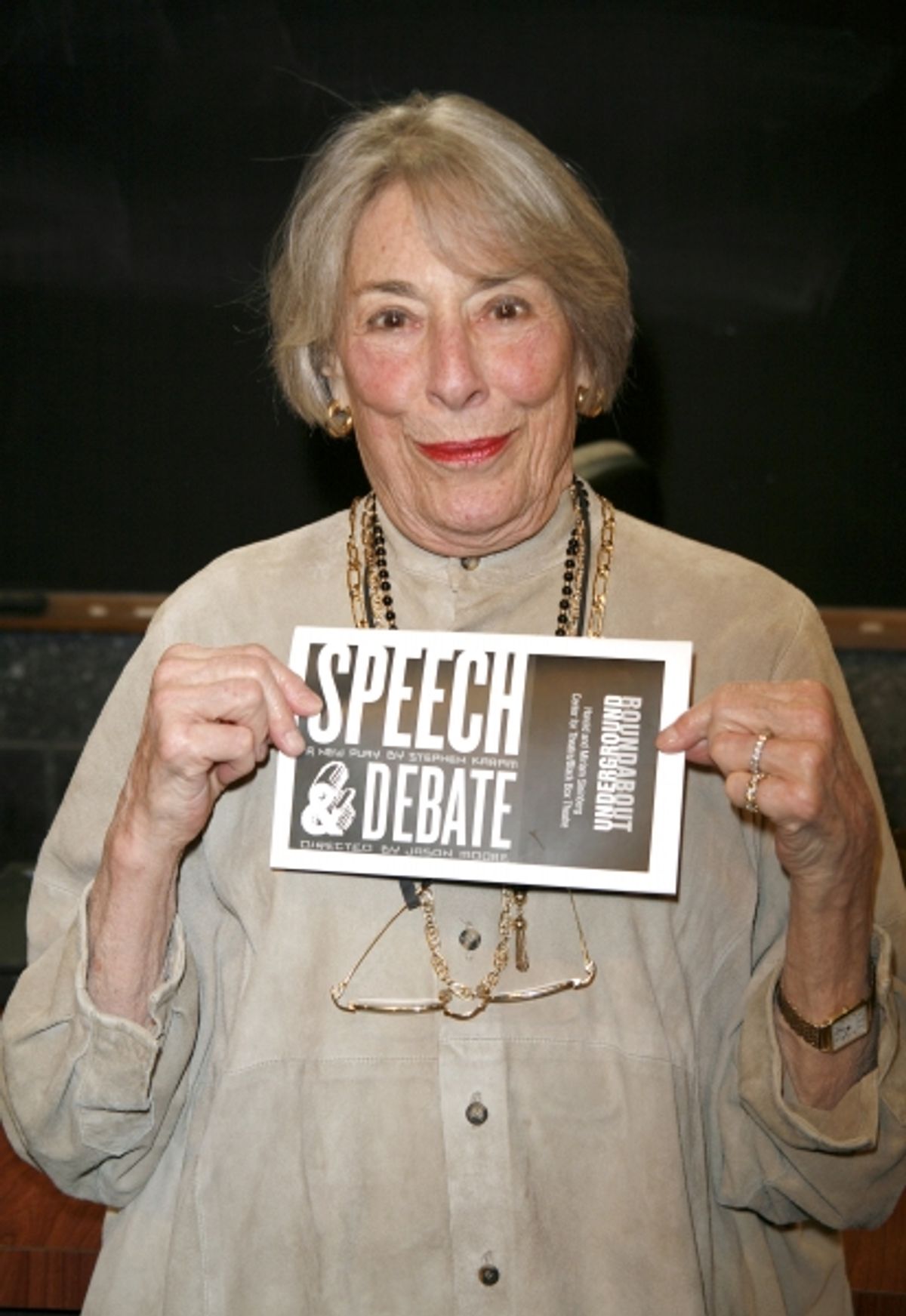 Mary Rodgers Guettel at the Opening Night of the Roundabout Theatre Company''s Production of SPEECH & DEBATE at the Black Box Theatre in New York City. October 29, 2007 at the Opening Night of the Roundabout Theatre Company''s Production of SPEECH & DEBAT at 