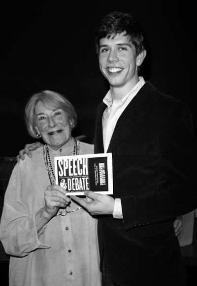Mary Rodgers Guettel & Stephen Karam at the Opening Night of the Roundabout Theatre C Photo