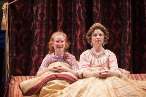 Sophie (L-Megan Graves) assures the Queen of England (R-Susan Lynskey) that she and the BFG are real @ BroadwayWorld Sophie (L-Megan Graves) assures the Queen of England (R-Susan Lynskey) that she and t Photo