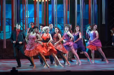 Bernardo (Michael Graceffa) and Anita (Shina Ann Morris) lead the Sharks in a stylish Photo