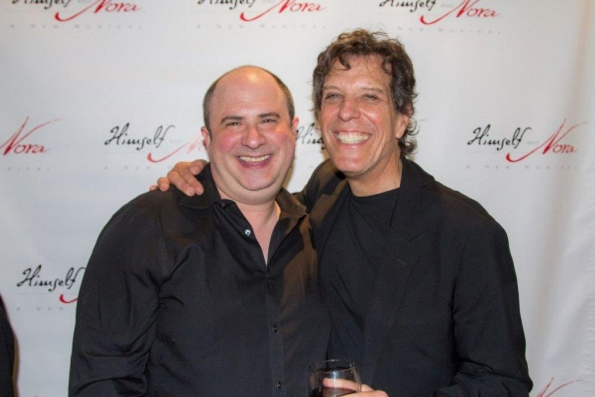 Musical director James Sampliner and Jonathan Brielle at 