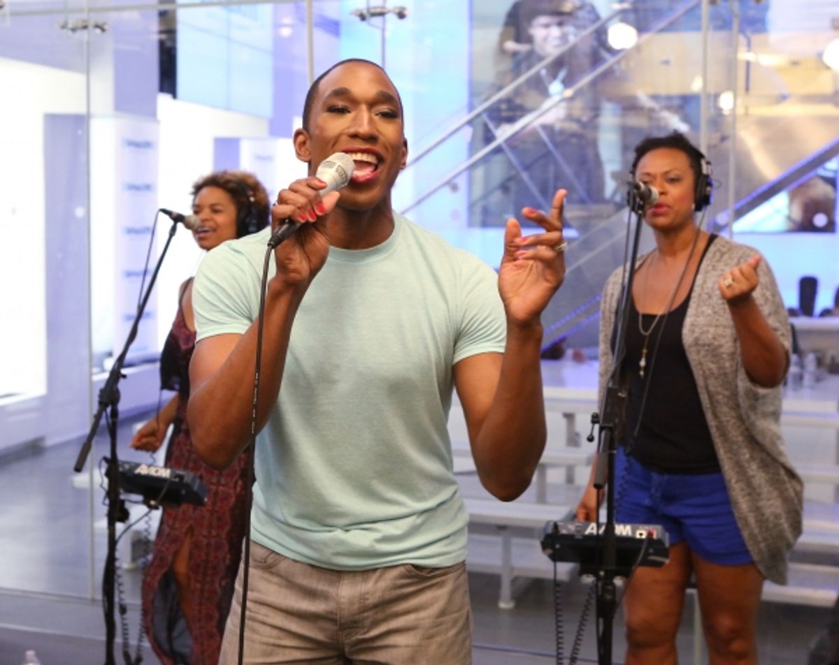 Anthony Wayne with Anastacia McCleskey and Jacqueline Arnold at 