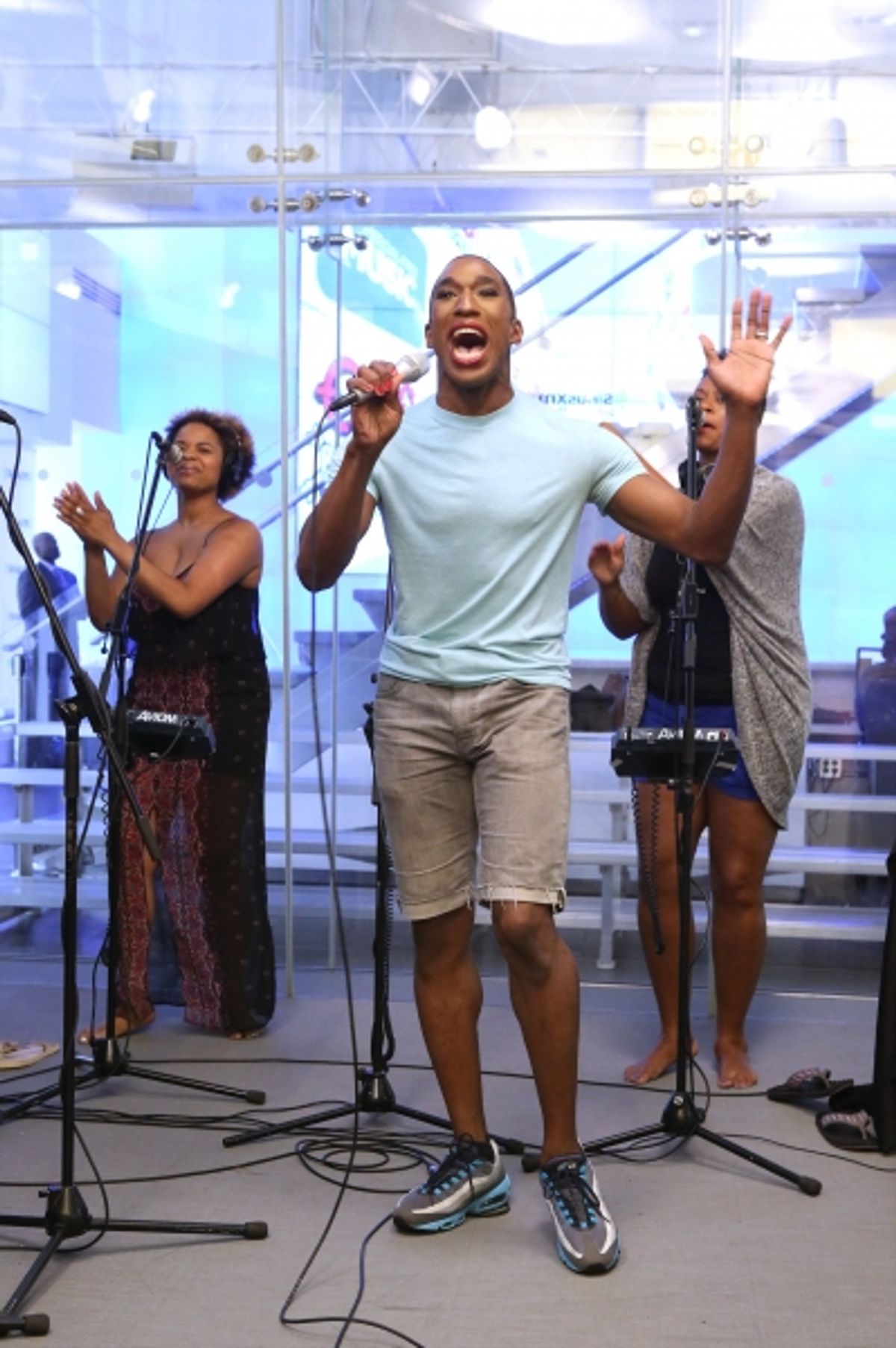 Anthony Wayne with Anastacia McCleskey and Jacqueline Arnold at 