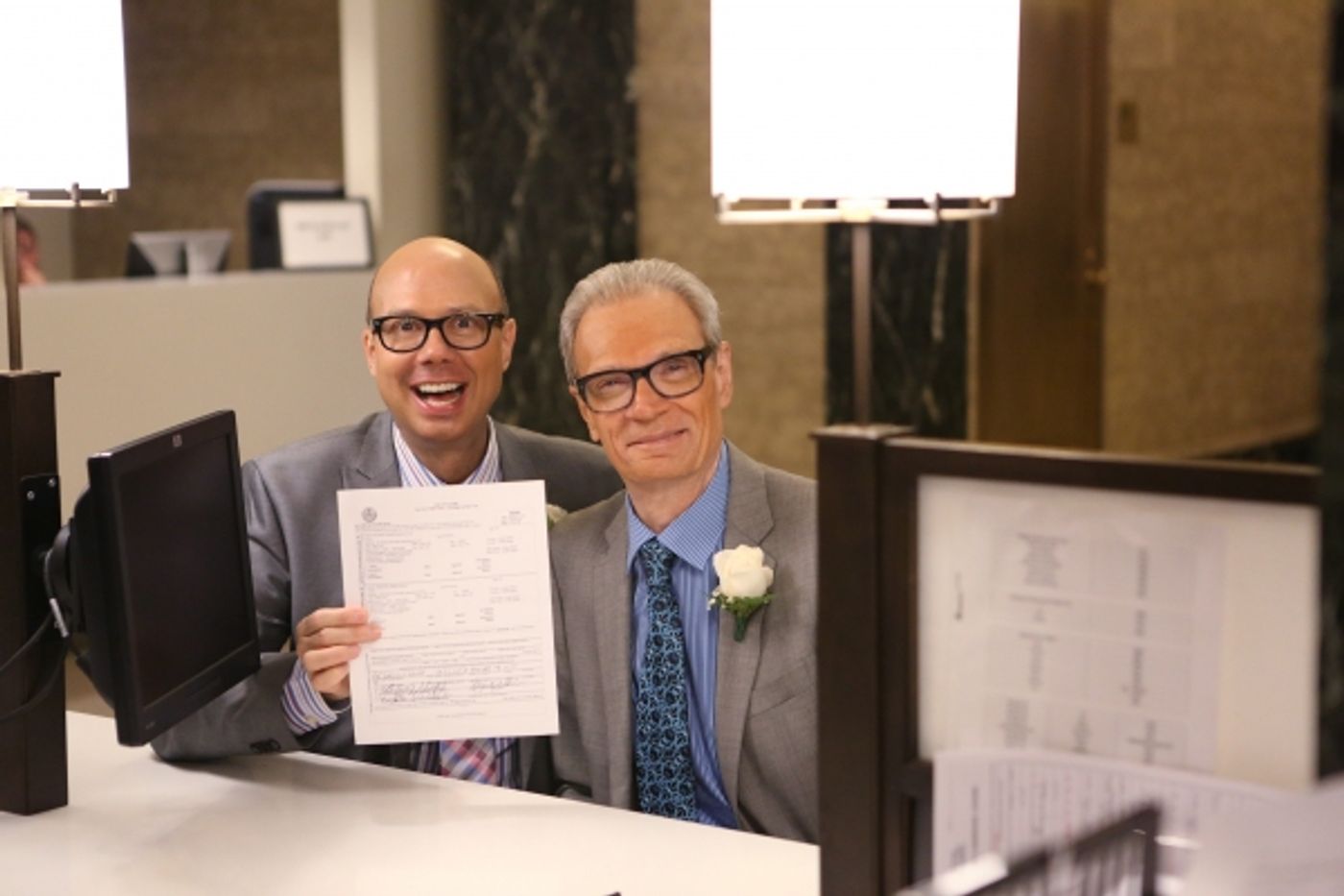 Photo Coverage: A Broadway Wedding! Richard and Preston Ridge Tie the Knot  Image