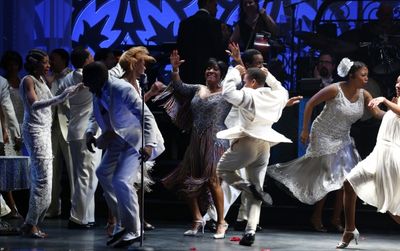 Adriane Lenox, Dule Hill, Karine Plantadit and Patti LaBelle  with the ensemble cast  Photo