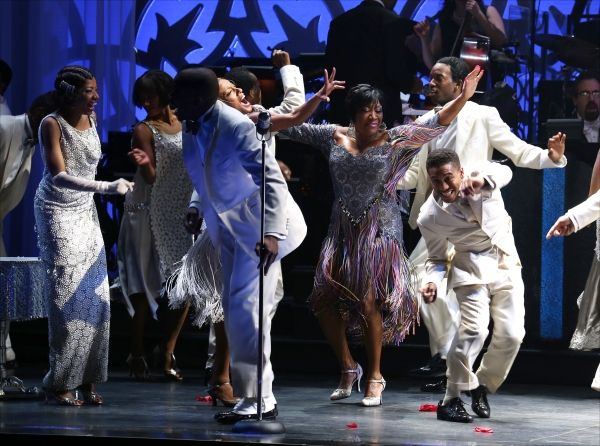 Adriane Lenox, Dule Hill, Karine Plantadit and Patti LaBelle  with the ensemble cast  Photo