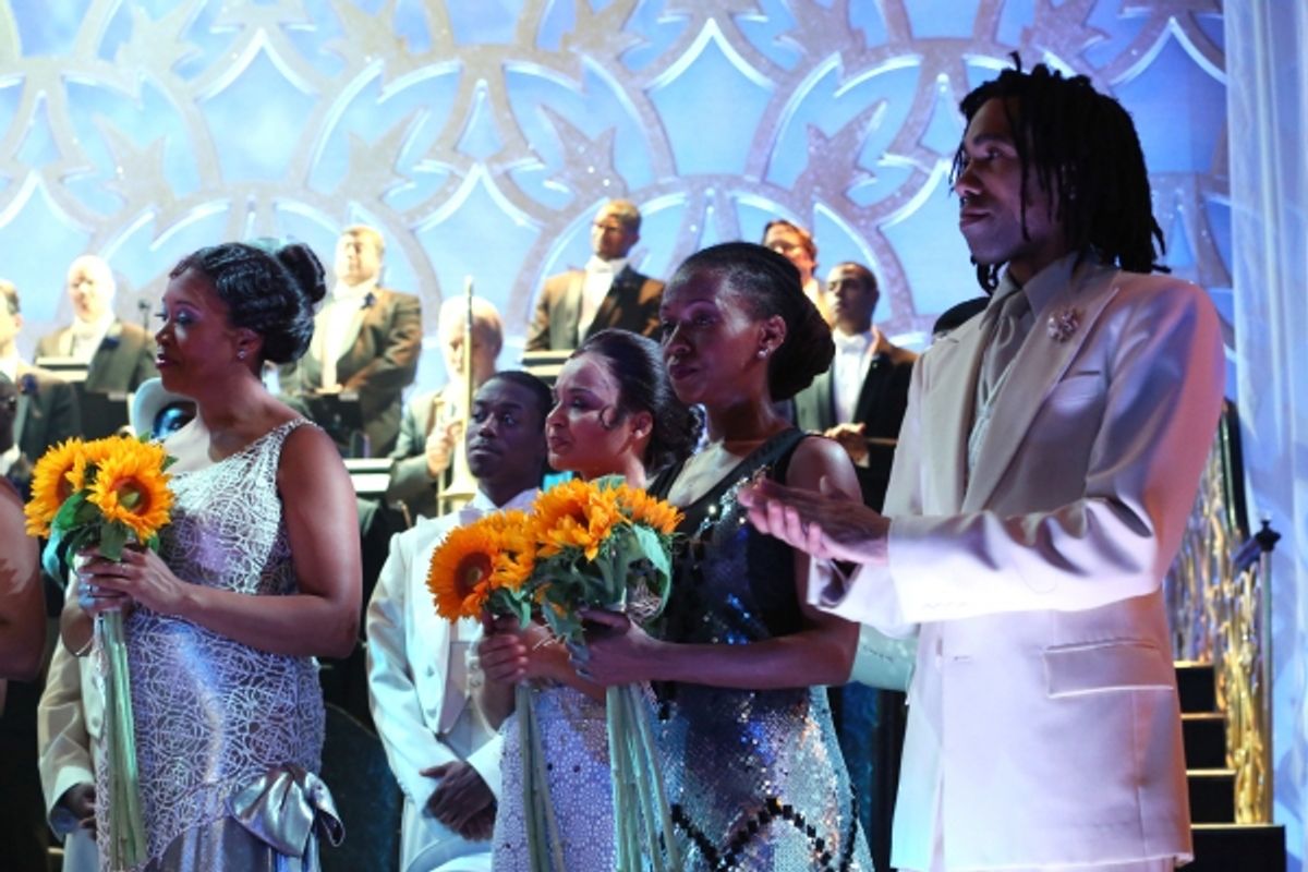 Dormeshia Sumbry-Edwards and Julius ''iGlide'' Chisolm with the ensemble cast  at 