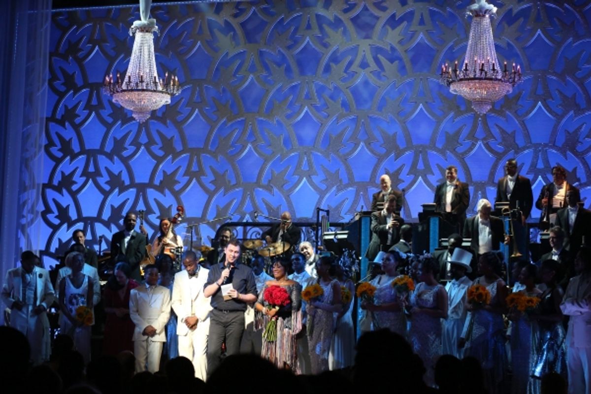 Dule Hill, Director Warren Carlyle, Patti LaBelle and Adriane Lenox with the ensemble cast  at 