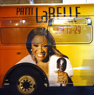 Bus AD Campaign for ''After Midnight'' starring Patti Labelle, Gladys Knight and Nata Photo