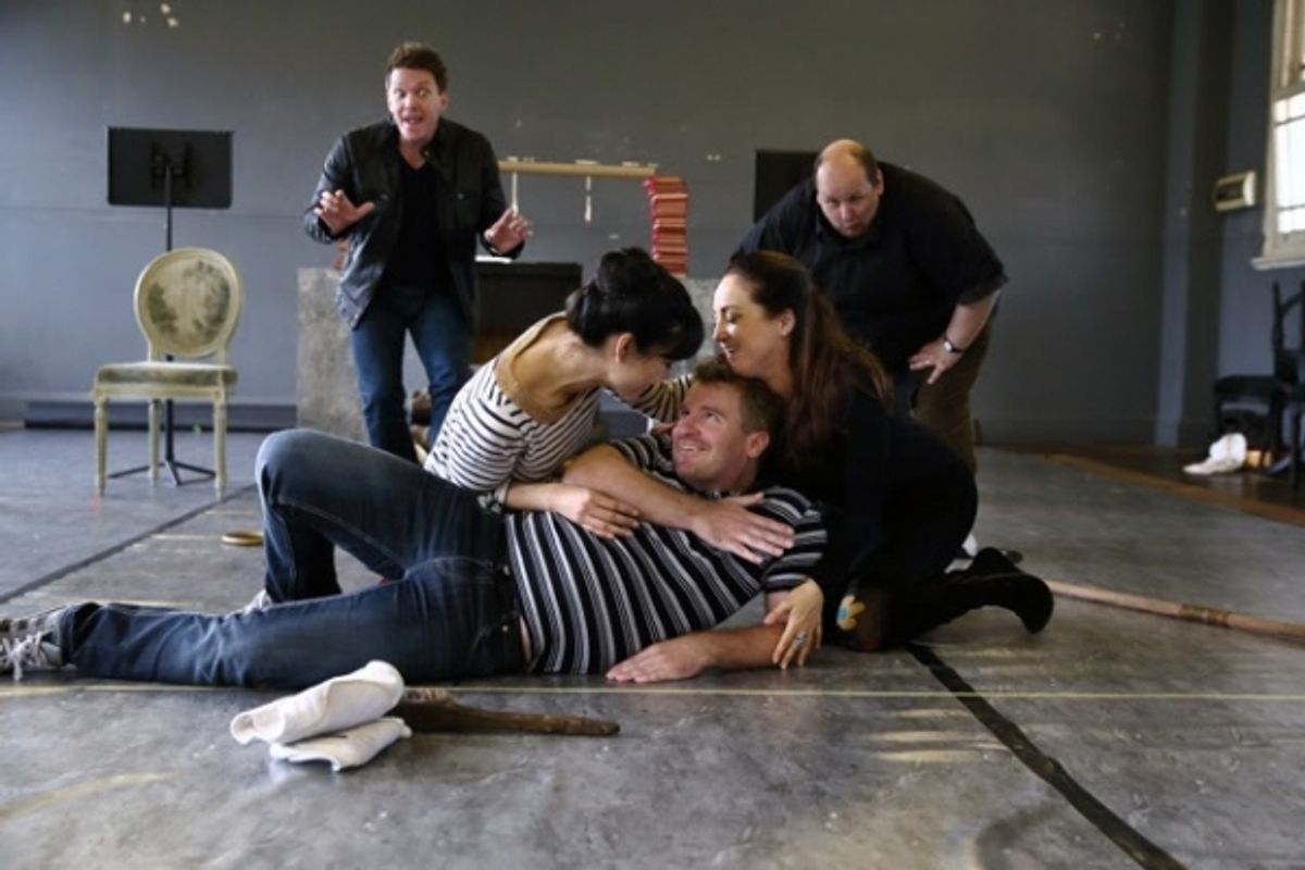 Janet Todd, Stuart Haycock, Amelia Farrugia, Christopher Saunders and David Woloszko at 