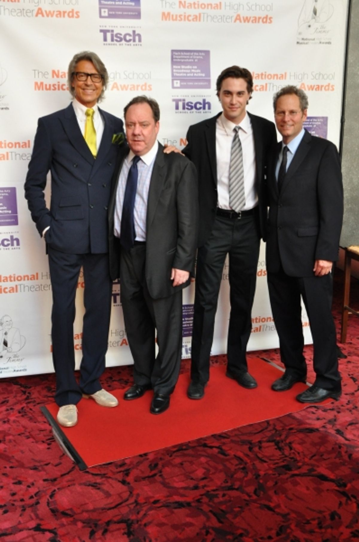 Tommy Tune, James L. Nederlander, Ryan McCarten and Van Kaplan at 