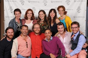 The company of The Old Globe''s production of Fiasco Theater''s Into the Woods at the opening night party for Othello on Saturday, June 28, 2014: (back row, from left) Cast members Liz Hayes, Jessie Austrian, Claire Karpen, Emily Young, and Alison Cimmet; @ BroadwayWorld The company of The Old Globe''s production of Fiasco Theater''s Into the Woods at the Photo