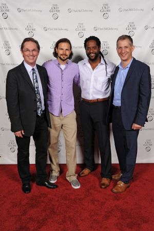 Artistic Director and Othello director Barry Edelstein (far right) with cast members (from left) Richard Thomas, Jonny Orsini, and Blair Underwood @ BroadwayWorld Artistic Director and Othello director Barry Edelstein (far right) with cast members Photo