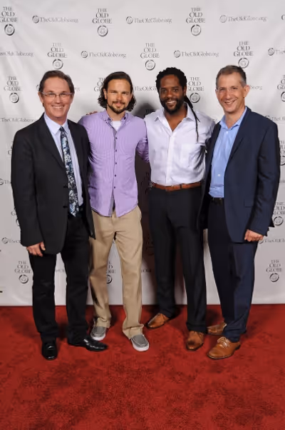 Artistic Director and Othello director Barry Edelstein (far right) with cast members  Photo