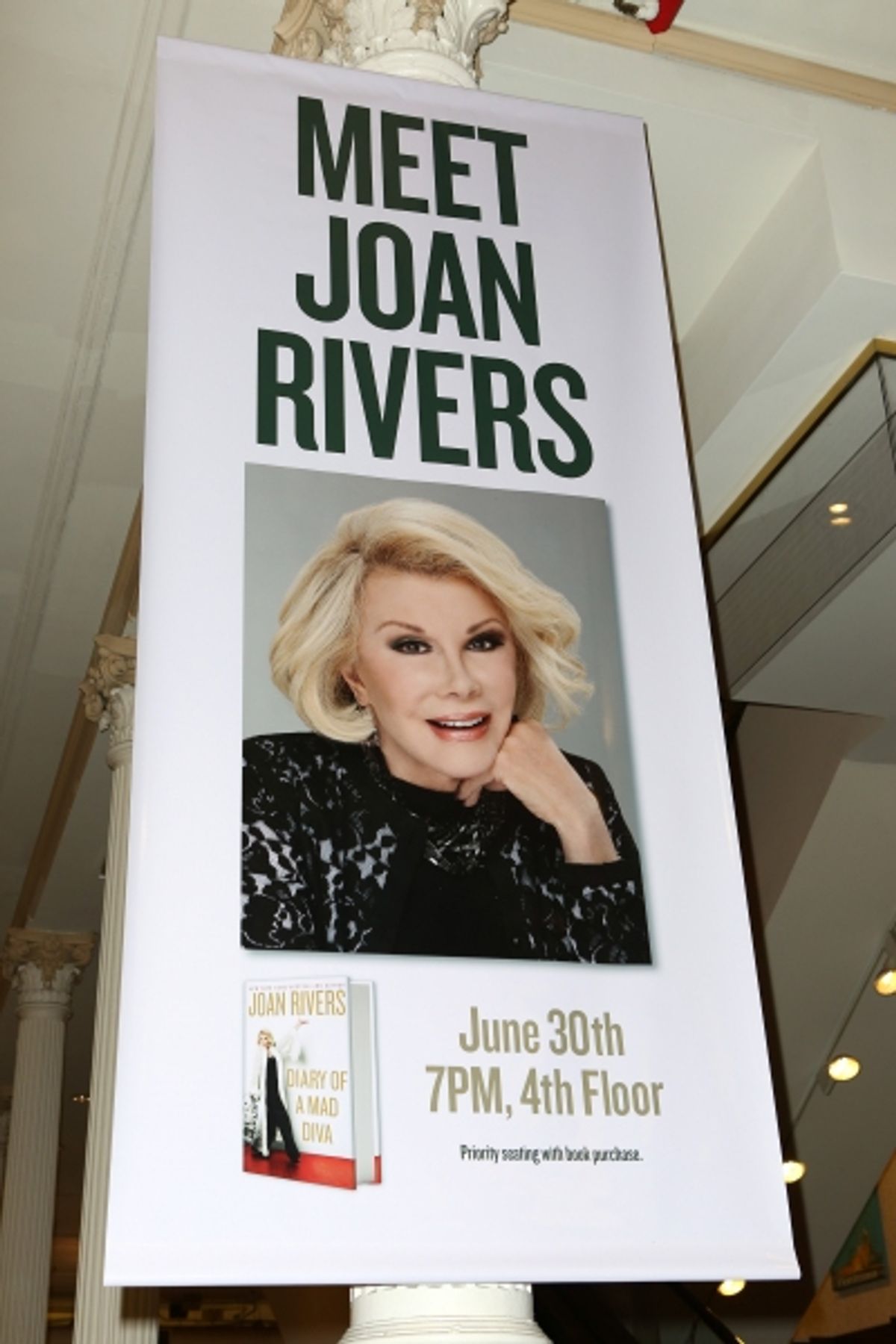 Joan Rivers visits Barnes & Noble Union Square to promote her latest book, ''Diary of a Mad Diva''   on June 30, 2014 in New York City.  at 