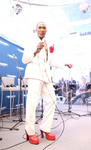 Anthony Wayne during the special LIVE-In Studio performance of ''Mighty Real: A Fabulous Sylvester Musical'' at Larry Flick''s Sirius XM radio show on June 27, 2014 in New York City. @ BroadwayWorld Anthony Wayne during the special LIVE-In Studio performance of ''Mighty Real: A Fabul Photo