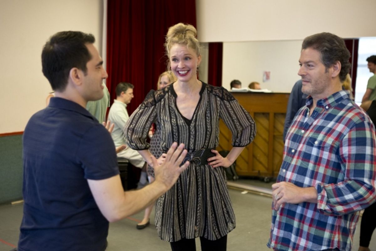 Director/Choreographer Stephen Nachamie, Amy Bodnar, Kevin Spirtas at 