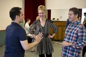 Director/Choreographer Stephen Nachamie, Amy Bodnar, Kevin Spirtas Photo