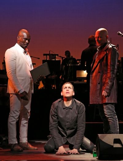 Isaiah Johnson, Tony Vincent, and Michael Cerveris Photo