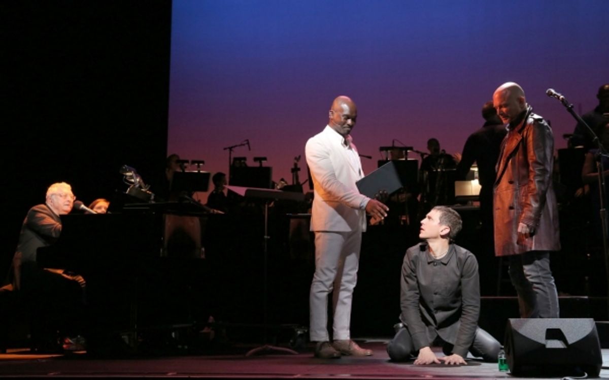 Randy Newman, Isaiah Johnson, Tony Vincent, and Michael Cerveris at 