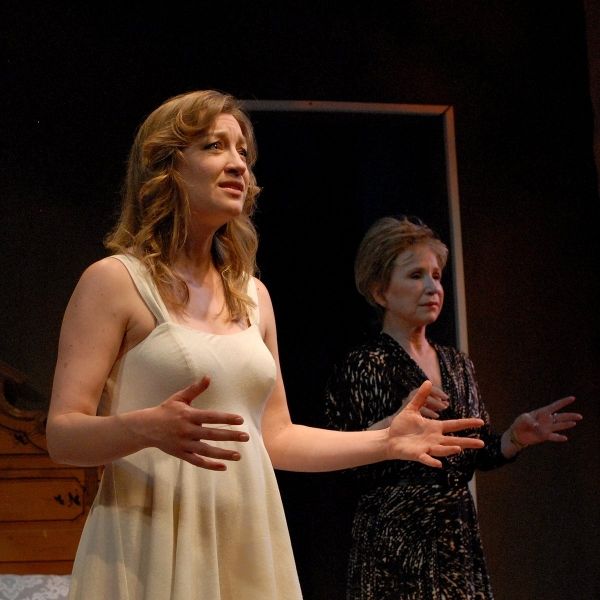 Kim Stauffer (June) and Debra Jo Rupp (Lilian) Photo