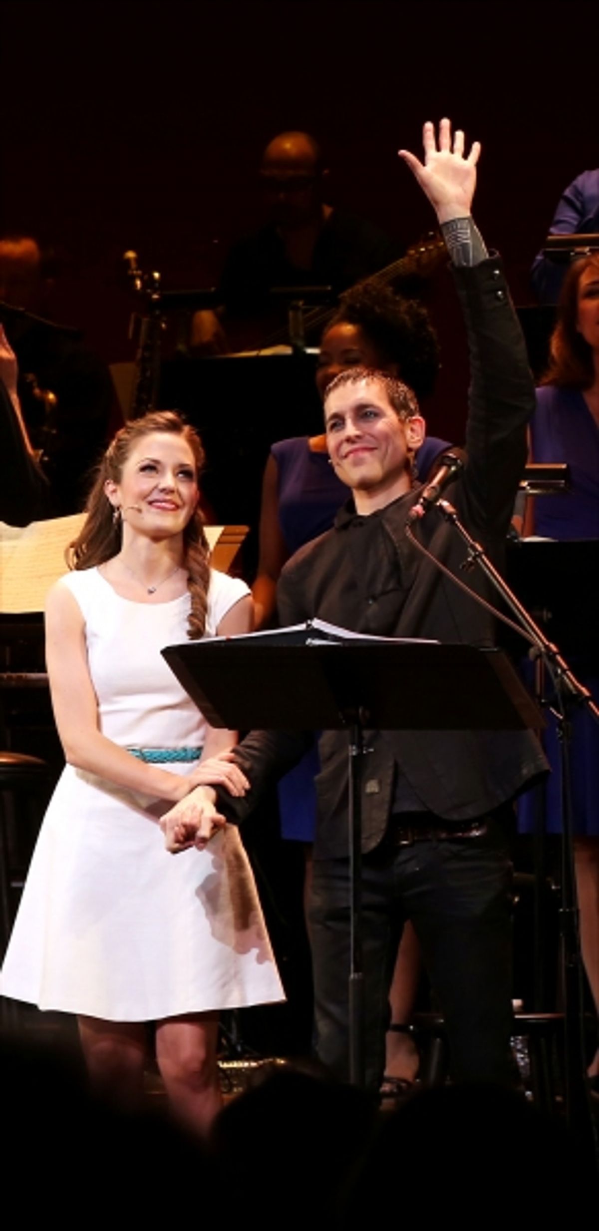 Laura Osnes and Tony Vincent  at 