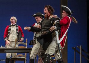 The British soldiers (left to right, John Little, Jeffrey Allen Sneed, and Sheffield  Photo