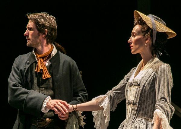 Richard Dudgeon (James Knight) bids Judith Anderson (Elizabeth A. Davis) a final fare Photo