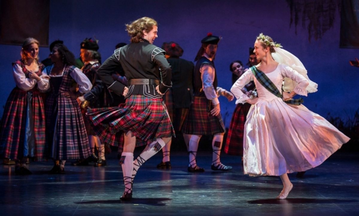 Jordan Brown (Charlie Dalrymple) and Olivia Renteria (Jean MacLaren) at 