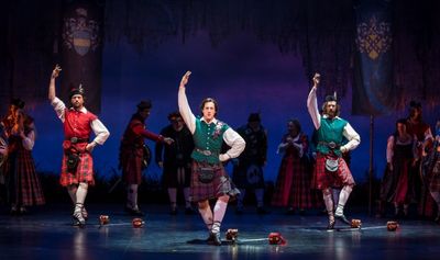 Malachi Squires (Ensemble), Rhett Guter (Harry Beaton) and Jamy Meek (Ensemble)  Photo