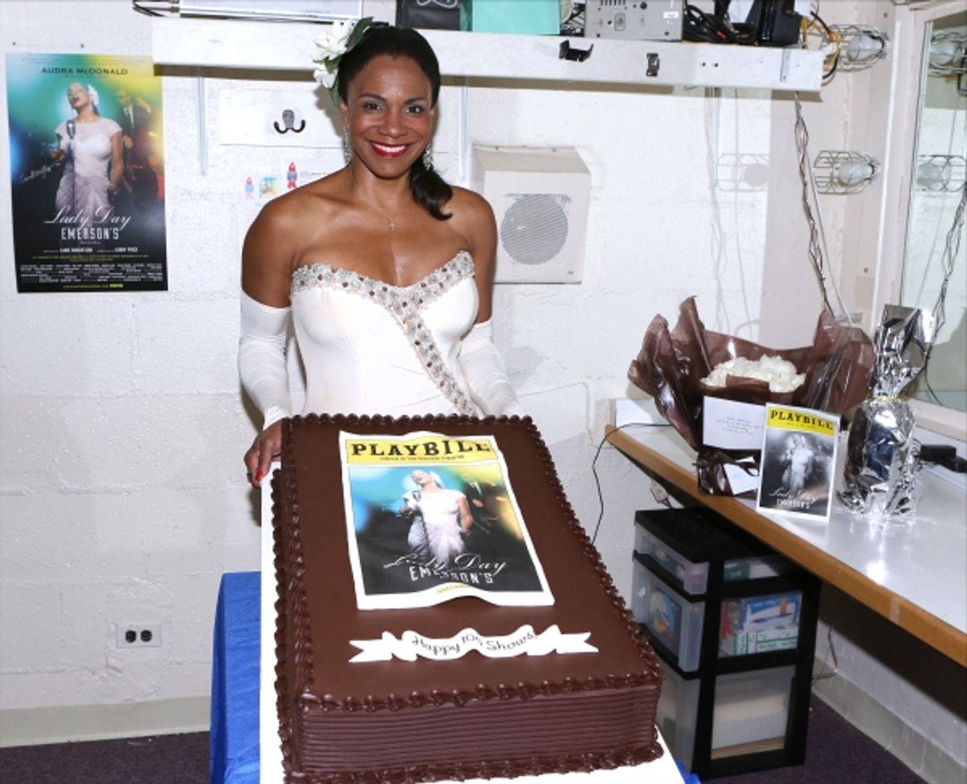 Photo Coverage: Audra McDonald Celebrates 100th Performance at LADY DAY AT EMERSON'S BAR & GRILL  Image